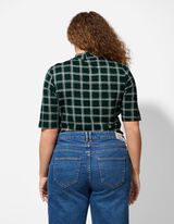 Shirt - Viskose-Mix - schwarz