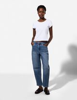 Jeans - Balloon Fit - blau