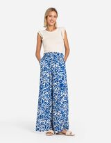 Palazzo hlače - LENZING&trade; ECOVERO&trade; - plava