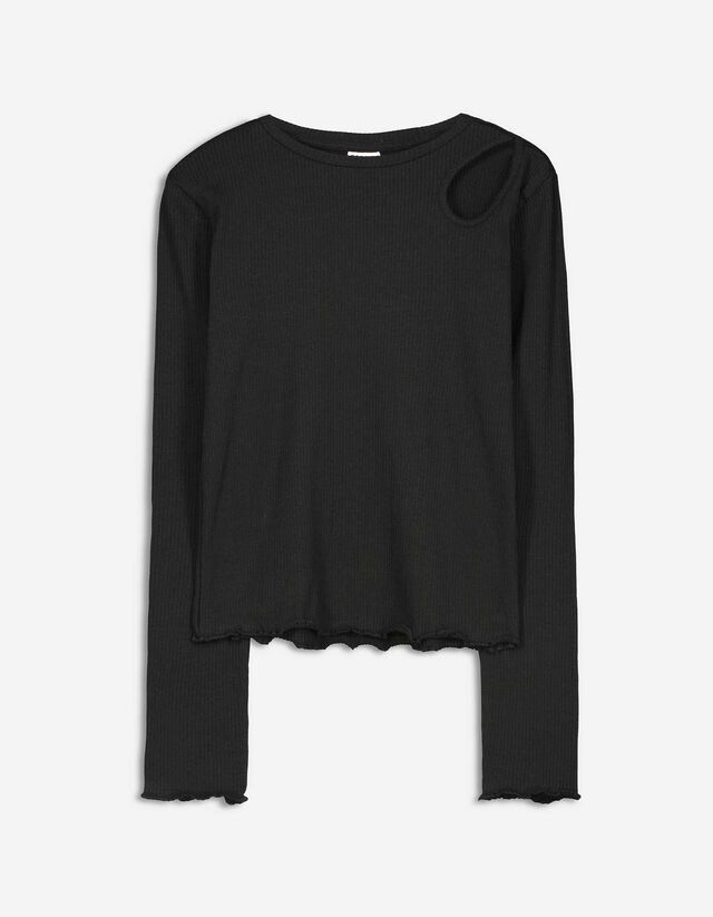 Langarmshirt - Cut-Outs