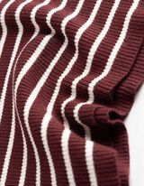 Pullover - Rippenstruktur - Dunkelrot