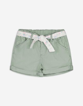 Kratke hlače - Remen - zelena