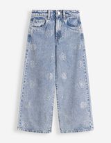 Jeans - Ziersteine - Hellblau