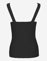 Majica bez rukava - Mje&scaron;avina viskoze - crna