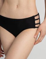 Slip bikini hlačke - Enobarvno - crna