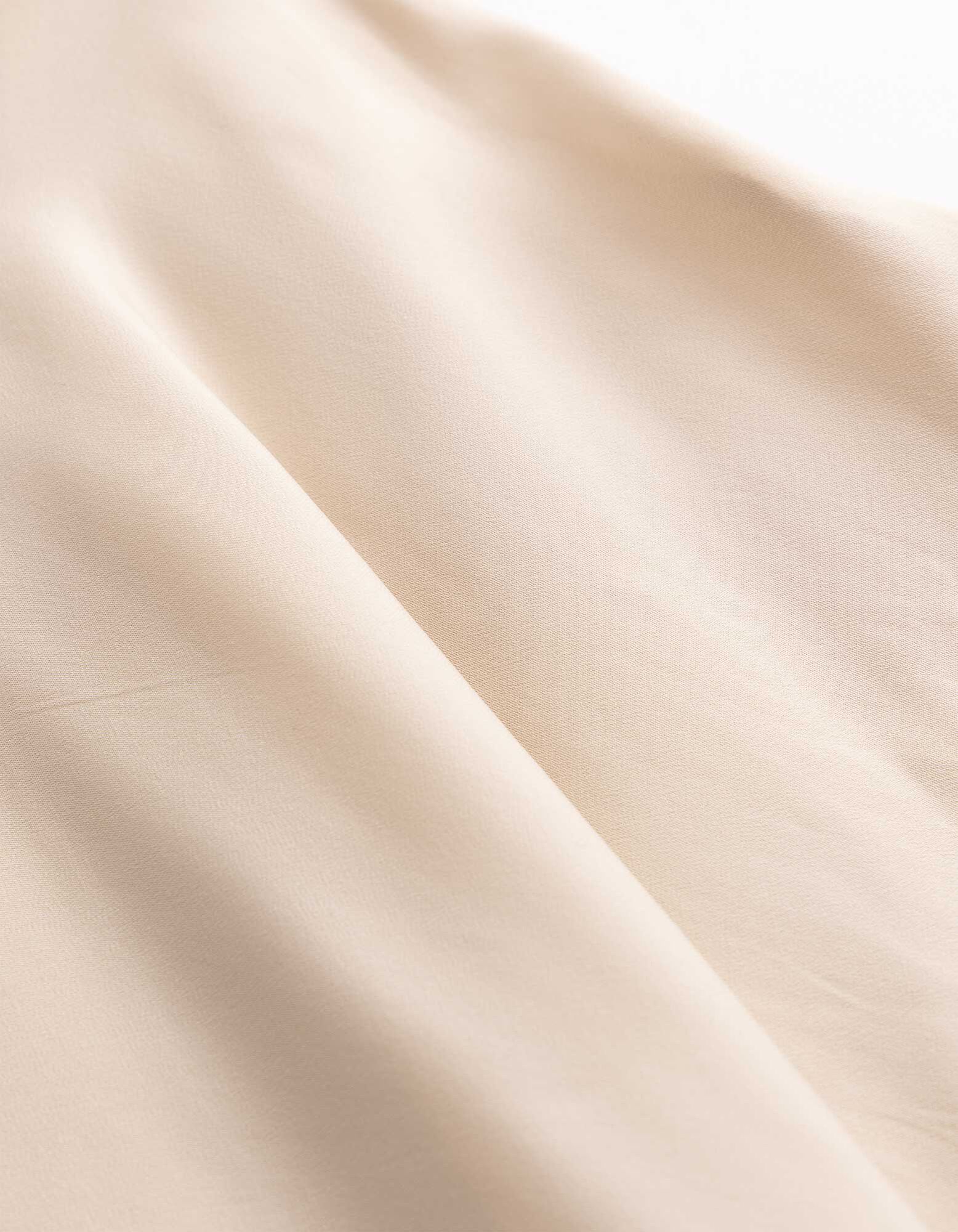 Shirt - Seitenschlitz - Beige