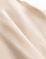 Shirt - Seitenschlitz - Beige