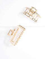 Accessori capelli - Confezione doppia - oro