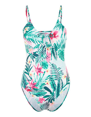 Damen Badeanzug mit floralem Muster
