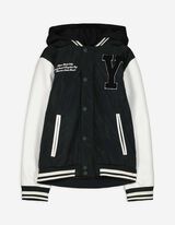 Vysokoškolská bunda - Viacfarebný dizajn - tmavozelena