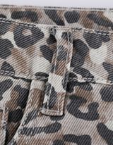 Hlače - Leopardski vzorec - bez