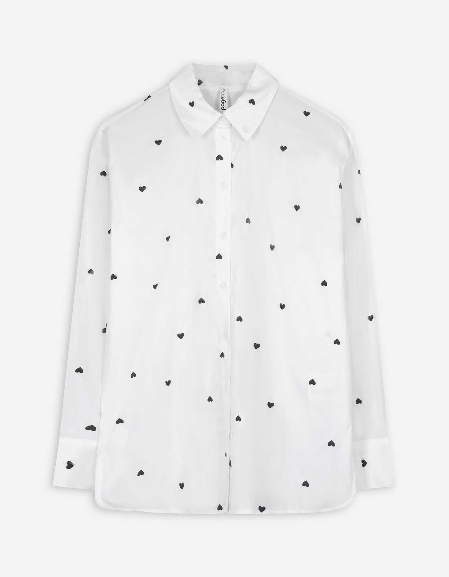 Bluse - Stickerei - Wei&szlig;
