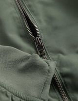 Jacke - Gerippte Abschl&uuml;sse - dunkelgr&uuml;n