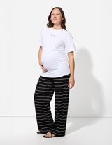 Umstandsshirt - Print - weiß