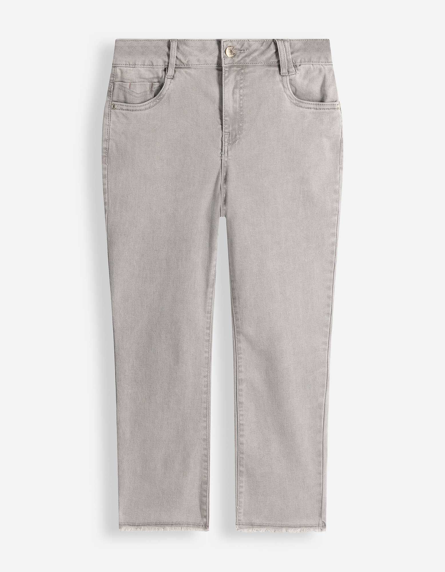 Caprihose - Skinny Fit - grau