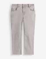 Caprihose - Skinny Fit - grau