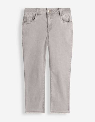 Caprihose - Skinny Fit - grau