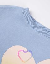 Dukserica - Sa šljokicama - svetlo-plava