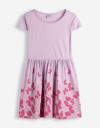 Kleid - Print - lila