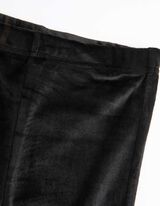 Platėjančios kelnės - Kra&scaron;tas su žvyneliais - juodas