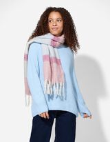 Șal - Bluză în dungi - Mov