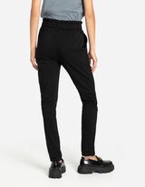 Pantaloni a sigaretta - LENZING™ ECOVERO™ - nero