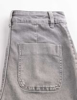 Jeans - High Waist - Grau