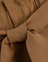 Paperbag stiliaus kelnės - sviesiai rudas