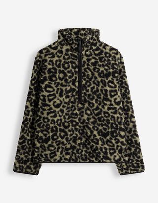 Sweatshirt - Teddyfell - Khaki