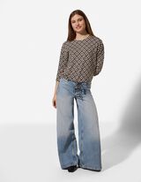 Shirt - Knotendetail - beige