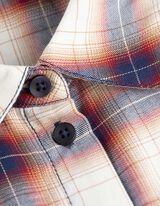 Blouse - Ruitmotief - donkerblauw