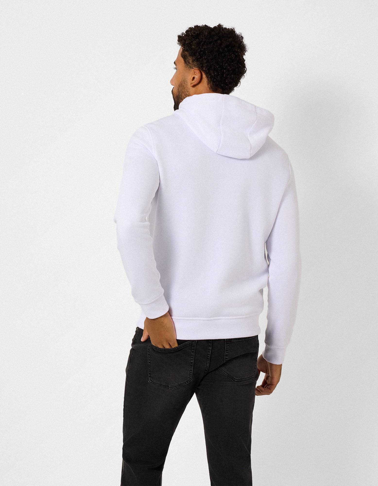 Sweatshirt - Kap - wit