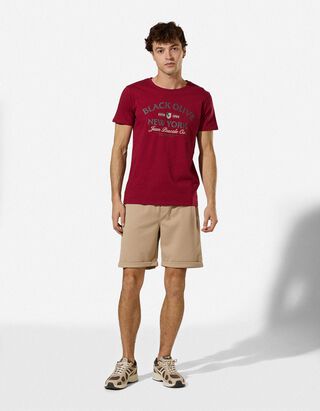 Shorts - Piqu&eacute; - Beige