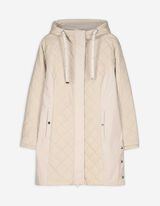 Gewatteerde jas - Effen - beige