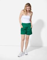 Džínové šortky - Směs bavlny - tmave zelena