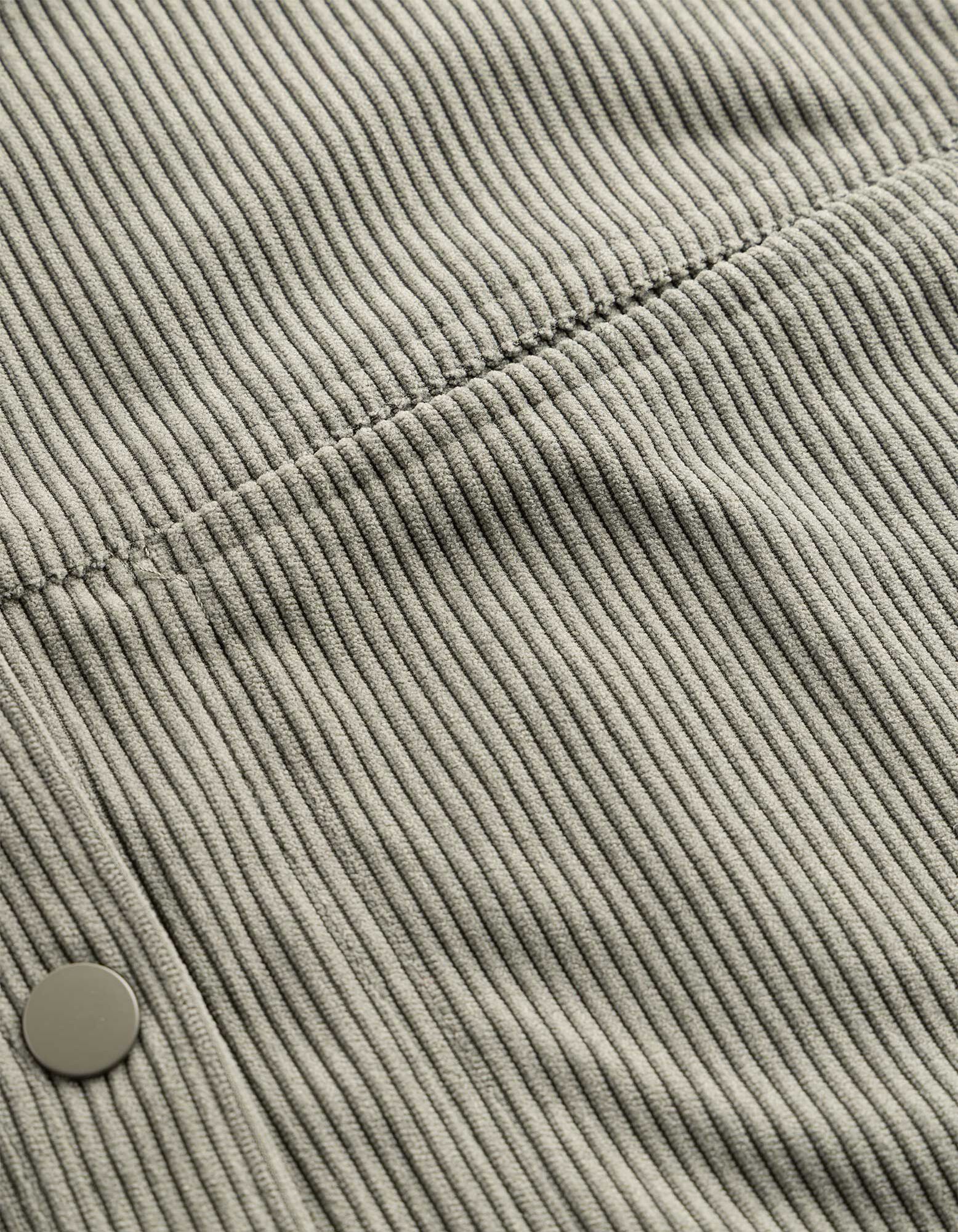 Hemdbluse - Aufgesetze Taschen - Gr&uuml;n
