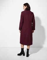 Mantel - Woll-Optik - dunkellila