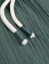 Set ko&scaron;ulje i kratkih hlača - muslin - tamno zelena