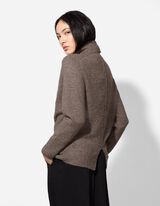 Pulover - Oversized Fit - tamno siva