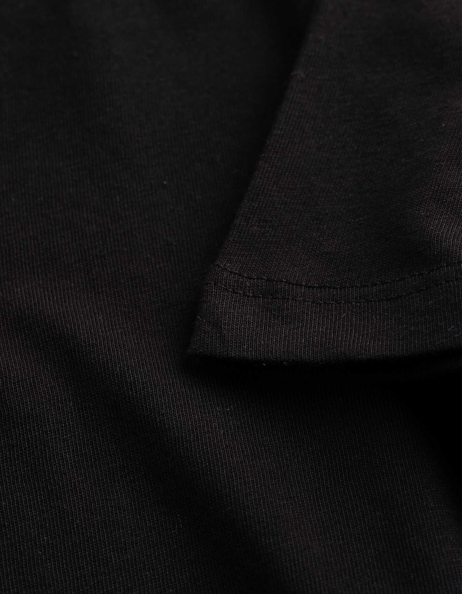 Shirt - einfarbig - Schwarz