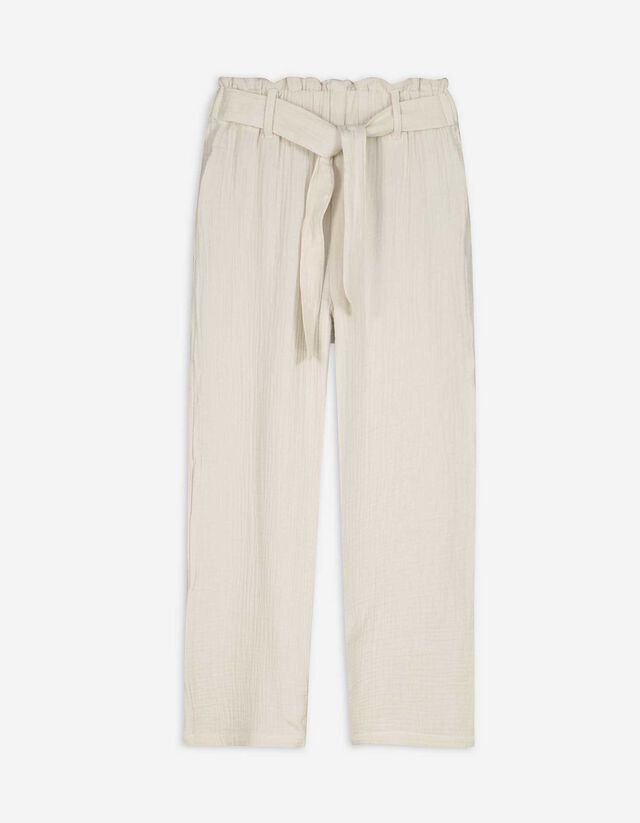 Hose - Musselin - beige