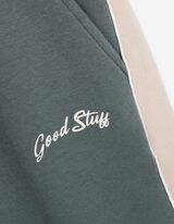 Joggingbroek - Contraststrepen - donkergroen