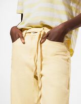 Jeans - Straight Fit - hellgelb