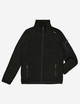 Pullover in pile - Ricami - verde scuro