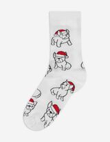 Chaussettes - Motif all-over - blanc