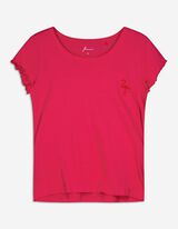 Top pijama - Broderii - Roz