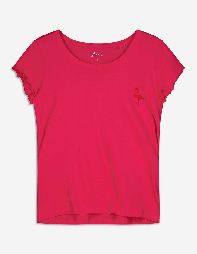 Top pijama - Broderii - Roz