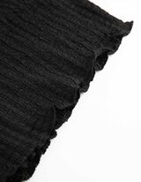 koszulka - Marszczony wygląd - czarny