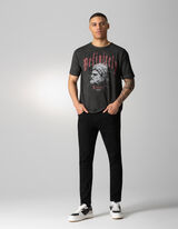 Majica kratkih rukava - Print - tamno-siva