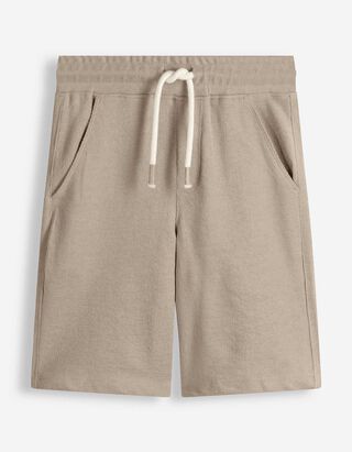 Shorts - Waffelstruktur - Beige